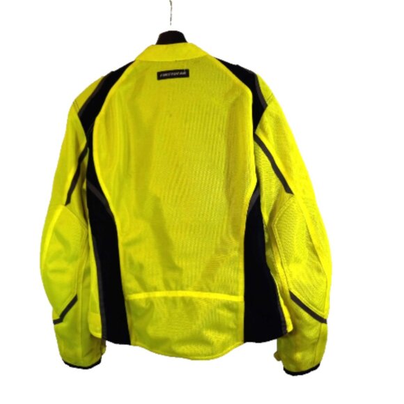 Women’s Hi-Vis Yellow-Black Mesh Motorcycle Jacket 3XL Yellow Black CE Armor EUC - Picture 11 of 16